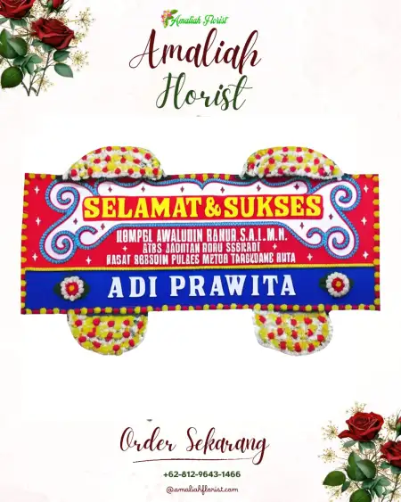 Papan Bunga Ucapan Selamat Pidodowetan